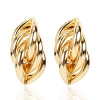 Fashion Geometric Metal Earrings Simple Personality Wild Street Beat Earrings Wholesale Nihaojewelry sku image 1