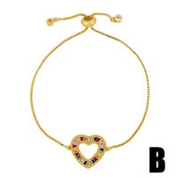 Bracelet Alphabet Maman Bracelet Vent Amour Coeur Bracelet En Cristal Gros Nihaojewelry sku image 2
