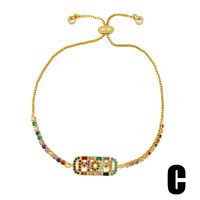 Bracelet Alphabet Maman Bracelet Vent Amour Coeur Bracelet En Cristal Gros Nihaojewelry sku image 3