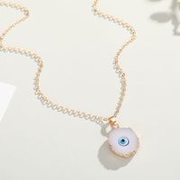 New Color Eye Pendant Necklace Nihaojewelry Wholesale Imitation Natural Stone Love Resin Necklace Yiwu sku image 1