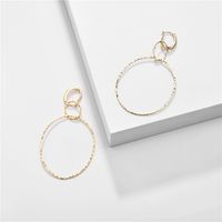 Big Exaggerated Large Earrings Oval Copper Ring Zircon Earrings Ladies Wholesale Nihaojewelry sku image 1
