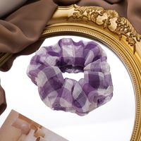 Fashion Large Intestine Hair Circle Hair Scrunchies Mori Chiffon Silk Yarn Small Fresh Sweet Hair Rope Rubber Band sku image 5