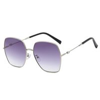 New Fashion Metal Sunglasses With Diamond Sunglasses Big Frame Glasses Frame Sun Mirror  Wholesale Nihaojewelry main image 6