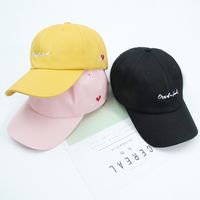 Spring And Summer New Hat Side Embroidery Love Letter Cap Outdoor Leisure Shade Personality Baseball Cap  Wholesale Nihaojewelry main image 3