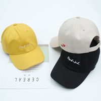 Spring And Summer New Hat Side Embroidery Love Letter Cap Outdoor Leisure Shade Personality Baseball Cap  Wholesale Nihaojewelry main image 4