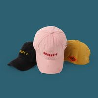 Men's Wear Old Washed Cap Spring New Fashion Embroidered Letters Solid Color Casual Hat  Wholesale Sun Hat main image 1