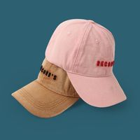 Men's Wear Old Washed Cap Spring New Fashion Embroidered Letters Solid Color Casual Hat  Wholesale Sun Hat main image 5