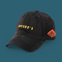 Men's Wear Old Washed Cap Spring New Fashion Embroidered Letters Solid Color Casual Hat  Wholesale Sun Hat sku image 2