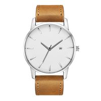 Simple Grande Montre De Mode Hommes Ceinture Matte Quartz Montre Hommes Calendrier Unique Sport Montre sku image 1