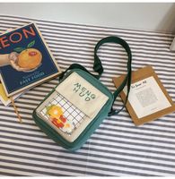 Cute Small Bag  New  Fashion  Literary Canvas Messenger Bag Campus Sweet  Shoulder Bag Wholesale main image 1