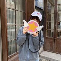 اليابانية أزياء جديد لطيف الكرتون ماجيك ساكورا قماش الكتف حقيبة فتاة لطيف مضحك محفظة بالجملة main image 2