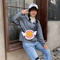 اليابانية أزياء جديد لطيف الكرتون ماجيك ساكورا قماش الكتف حقيبة فتاة لطيف مضحك محفظة بالجملة main image 4