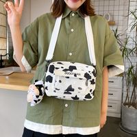 Korean  Fashion  New  Creative Cute Transparent Doll Messenger Bag Soft Canvas Bag Wholesale main image 2