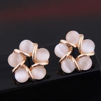 Exquisite Korean Fashion Sweet And  Simple Opal Personality Earrings Wholesale Nihaojewelry main image 3