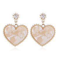 Korean Fashion Metal Sweet And Simple Peach Heart Earrings Wholesale Nihaojewelry sku image 1