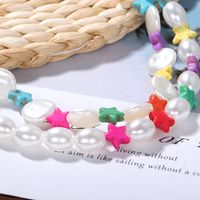 Hot-selling Double-layer Pearl Star Necklace Fashion Small Fresh Multi-purpose Pearl Starfish Necklace Wholesale Nihaojewelry main image 5