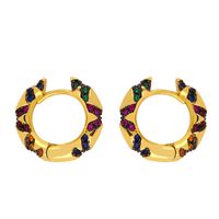 Fashion Niche Earrings Personality Star Earrings Girls Color Zircon Earrings Set Wholesale Nihaojewelry main image 4