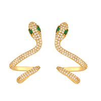 Fashion Creative Micro-set Zircon Snake Earrings Girls Earrings Simple Temperament Snake Earrings Wholesale Nihaojewelry main image 3