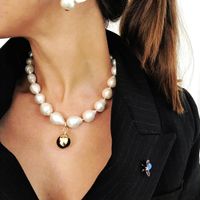 Fashion Jewelry Bride Artificial Pearl Short Paragraph Clavicle Neck Necklace Suit Earrings Temperament Wholesale Nihaojewelry main image 2