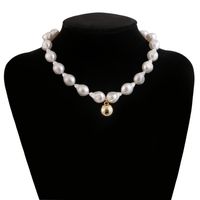 Fashion Jewelry Bride Artificial Pearl Short Paragraph Clavicle Neck Necklace Suit Earrings Temperament Wholesale Nihaojewelry main image 3