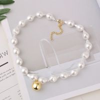 Fashion Jewelry Bride Artificial Pearl Short Paragraph Clavicle Neck Necklace Suit Earrings Temperament Wholesale Nihaojewelry main image 5