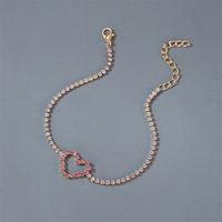 New Bracelet Simple Heart-shaped Bracelet Ladies Personality Hollow Love Bracelet Jewelry Wholesale Nihaojewelry main image 4