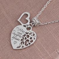 New Necklace Love Lettering Mother And Daughter Forever Accessories Necklace Wholesale Nihaojewelry main image 3