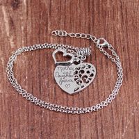 New Necklace Love Lettering Mother And Daughter Forever Accessories Necklace Wholesale Nihaojewelry main image 5