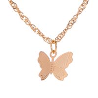 New Necklace Simple Small Butterfly Temperament Clavicle Chain Female Personality Wild Necklace Neck Chain Clavicle Chain Wholesale Nihaojewelry main image 1