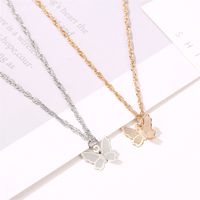 New Necklace Simple Small Butterfly Temperament Clavicle Chain Female Personality Wild Necklace Neck Chain Clavicle Chain Wholesale Nihaojewelry main image 4