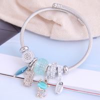 Fashion Metal Wild Pan Dl Simple And Wild Shine Cat Pendant Multi-element Accessories Personalized Bracelet Wholesale Nihaojewelry main image 5