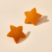 Simple And Playful Style Spring And Summer Sweet Japanese Cute Retro Hong Kong Style Five-pointed Star Earrings Wholesale Nihaojewelry main image 4