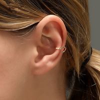 New Fashion Simple  Temperament Hollow Love Ear Clips Without Pierced Earrings Sweet Heart-shaped Ear Bone Clip Earrings Nihaojewelry Wholesale main image 6