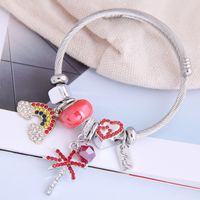 Fashion Metal Wild Pan Dl Simple Wild Rainbow Flash Diamond Tree Pendant Multi-element Accessories Personalized Bracelet Wholesale Nihaojewelry main image 6