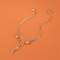 New Pendant Hollow Butterfly Anklet Ladies Summer Beach Double-layer Bracelet Anklet Wholesale Nihaojewelry main image 4