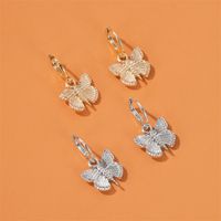 New Earrings Temperament Retro Butterfly Earrings Personality High Cold Alloy Insect Small Butterfly Earrings Wholesale Nihaojewelry main image 4