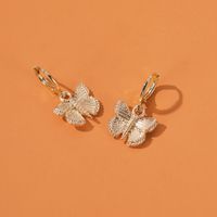 New Earrings Temperament Retro Butterfly Earrings Personality High Cold Alloy Insect Small Butterfly Earrings Wholesale Nihaojewelry main image 5