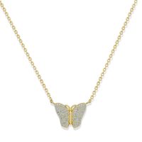 Moda Coreana Con Incrustaciones De Cobre Circonio Mariposa Simple Moda Creativa Diamante Completo Collar De Cobre De Lujo Al Por Mayor sku image 28
