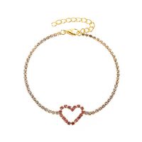 New Bracelet Simple Heart-shaped Bracelet Ladies Personality Hollow Love Bracelet Jewelry Wholesale Nihaojewelry sku image 1