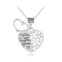 New Necklace Love Lettering Mother And Daughter Forever Accessories Necklace Wholesale Nihaojewelry sku image 1