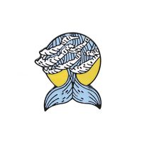 Nouveau Style Broche Modèles D&#39;explosion Broche Bleu Série Van Gogh Bouteille De Vin Ampoule Queue De Baleine Goutte D&#39;huile Broche En Gros Nihaojewelry sku image 2