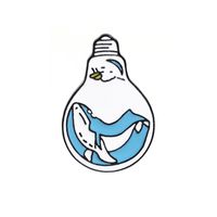 Cartoon Style Bulb Heart Shape Fish Tail Alloy Plating Unisex Brooches sku image 5