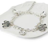 Außenhandel Hot Style Armband Persönlichkeit Retro Geschnitzte Liebe Elefanten Anhänger Armband Fußkettchen Damen Schmuck Hersteller Großhandel main image 3