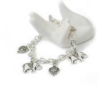 Fashion Bracelet Women Retro Carved Love Elephant Pendant Bracelet Anklet Ladies Jewelry Wholesale Nihaojewelry main image 4