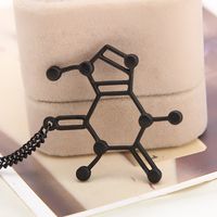 Explosion Necklace Clavicle Chain Fashion Personality Simple Hot Sale Science Student Molecular Necklace Accessories Wholesale Nihaojewelry main image 3