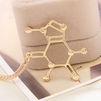 Explosion Necklace Clavicle Chain Fashion Personality Simple Hot Sale Science Student Molecular Necklace Accessories Wholesale Nihaojewelry main image 4