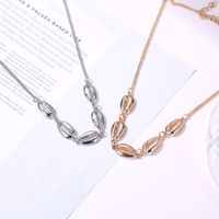 New Necklace Fashion Items Creative Retro Shell Necklace Personality Sexy Metal Clavicle Chain Wholesale Nihaojewelry main image 4