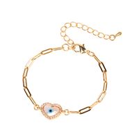 New Accessories Niche Design Diamond Shell Palm Eyes Bracelet Personalized Hip-hop Bracelet Wholesale Nihaojewelry main image 4