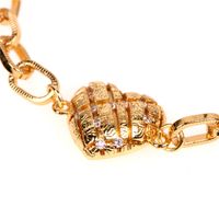 New Accessories Fashion Cold Wind Retro Bracelet Hip-hop Heart-shaped Thick Chain Bracelet Wholesale Nihaojewelry main image 6