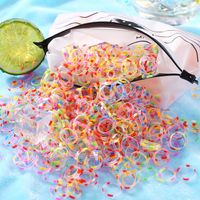 Hair Disposable Strong Pulling Continuous Small Rubber Band Hair Accessories Jelly Color Hair Tie Wholesale Nihaojewelry main image 2